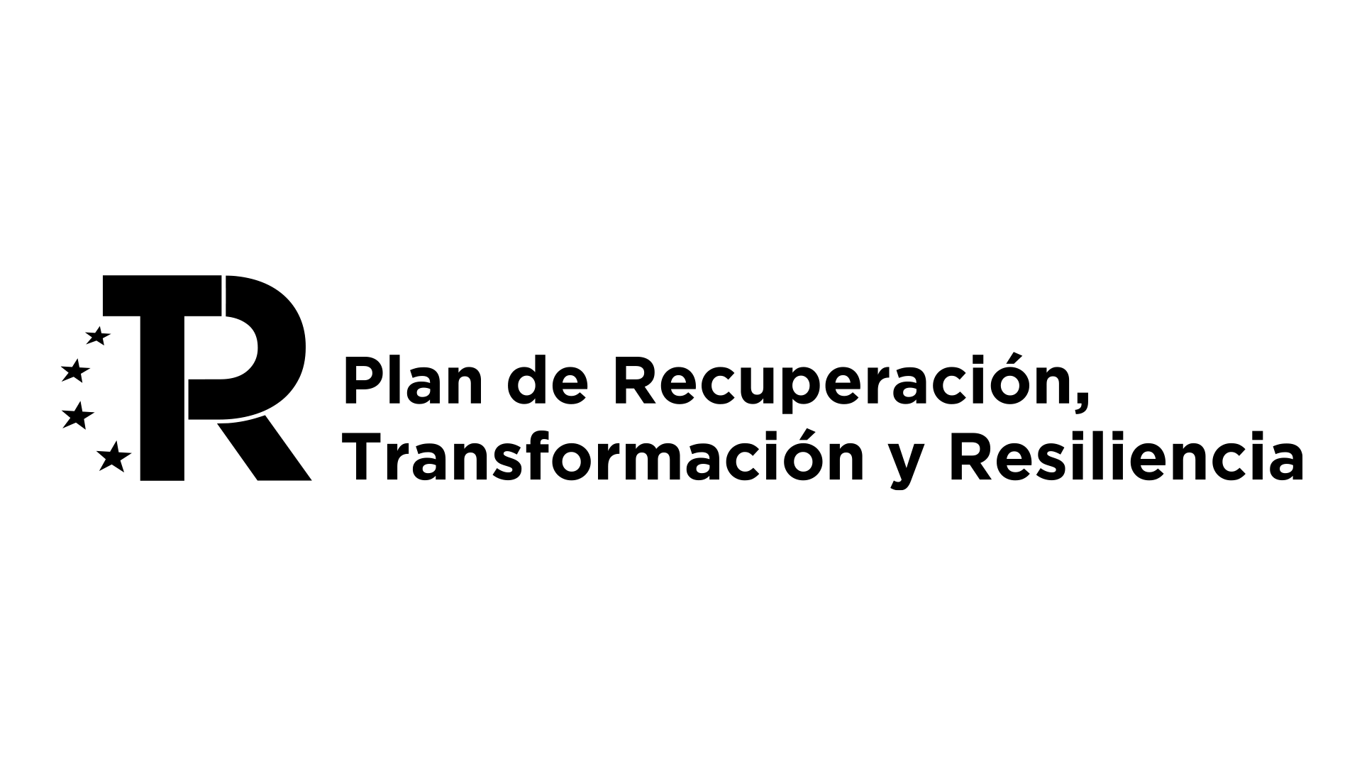 Logo PRTR dos lineas NEGRO
